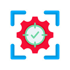Focus Mode flat color icon