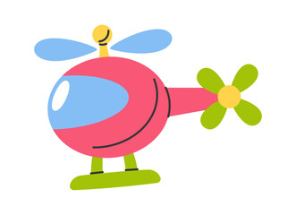 Helicopter kids toy cartoon design