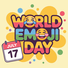 World emoji day vector illustration for international emoji day 