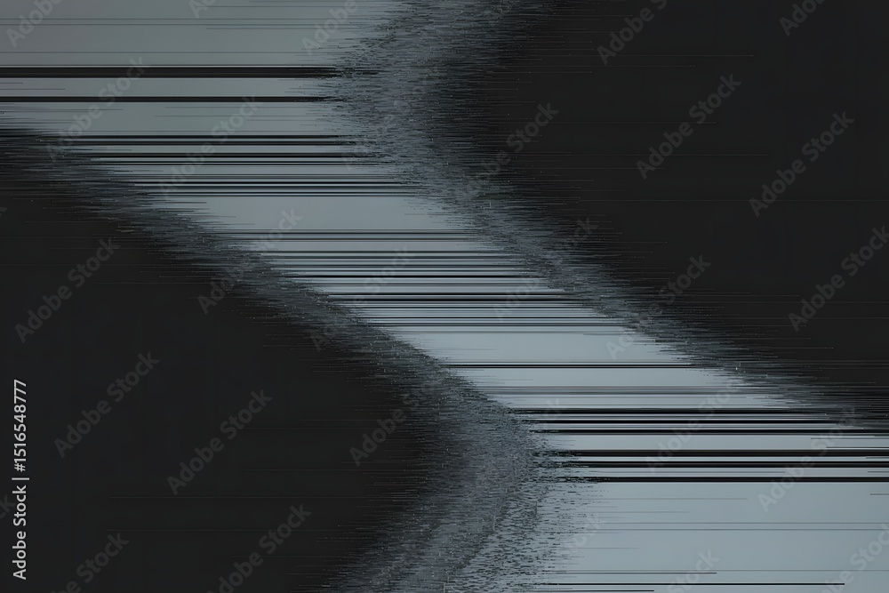 Aufkleber abstract dark gray background with horizontal lines and distorted texture
