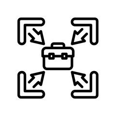Work Focus line icon