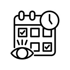 Schedule View line icon