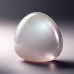 Obraz premium Zarter Mondstein mit sanftem Schimmer, poliert