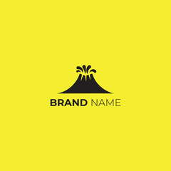 Volcano Eruption Logo Design for Brand