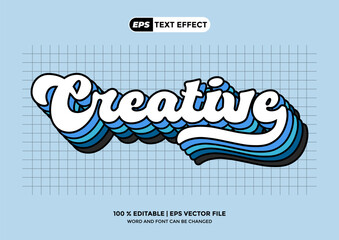 3D Text Effect Design Editable Creative