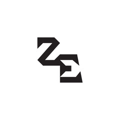 ZE Alphabet  design modern futuristic Initial monogram sport logo alphabet esport gaming