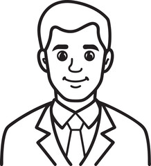 Businessman Icon – Corporate Worker Vector Illustration