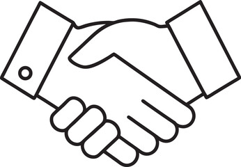 Handshake Icon – Business and Finance Vector Illustration