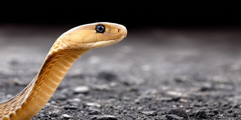 king cobra snake outdoors frolicking in its natural habitat