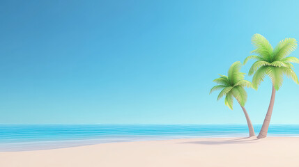Peaceful Tropical Beach Scene