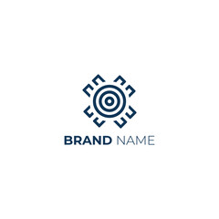 Obraz premium Abstract Circular Logo Design for Business
