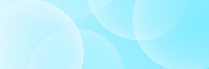 Minimalist banner background, pastel colorful, Light Blue gradations. Circle effect style geometric, abstract background. Vector Illustration