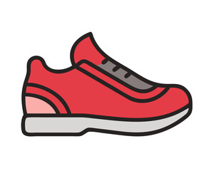 sport shoes vector illustration