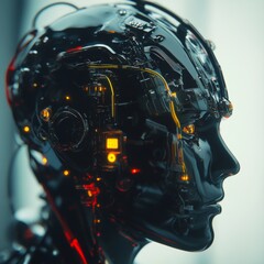 Fototapeta premium Cybernetic Head