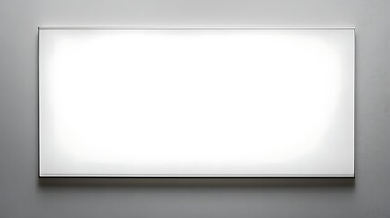 Blank White Rectangular Light Panel
