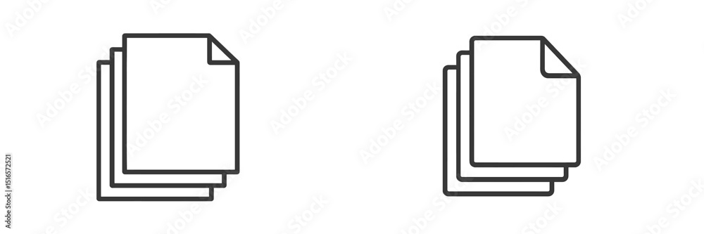 Aufkleber Stacked blank sheets of paper ready for printing or crafting in a simple workspace setting