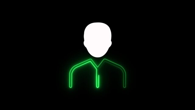 Futuristic Digital Fashion Showcase Featuring a Holographic Mannequin in a Contemporary Retail  line Mannequin icon isolated on black background. Tailor dummy.
