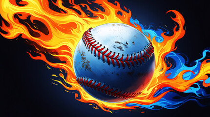 Fiery Baseball Soars Through the Night