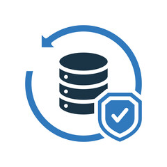 Secure Backup mixed color icon