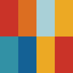 Obraz premium seamless color block pattern large bold blocks