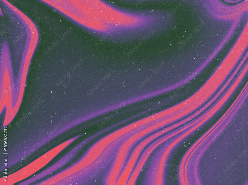 Wall mural abstract blurred wavy grainy gradient background texture. digital grain dust soft noise effect patte