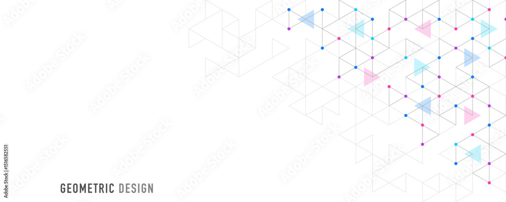 Leinwandbilder Abstract vector background with a geometric pattern of triangle shapes. Graphic design element 