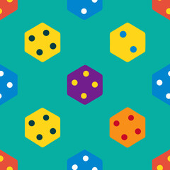 seamless dice and numbers pattern   six sided dice.svg