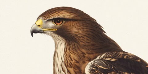 Brown Hawk Head