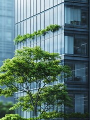 Urban Office with Trees
