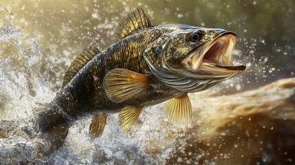 Agressive Bass Fish