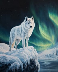 wolf in the snow By Generated AI