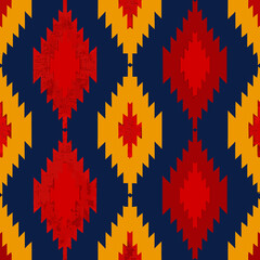 seamless ikat tribal pattern   traditional woven 