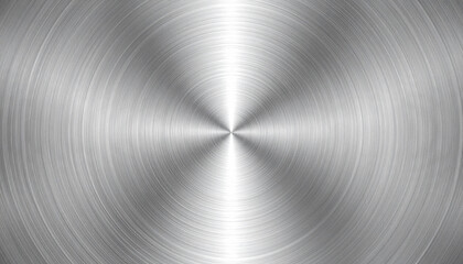 きれいな円型ヘアラインの金属テクスチャ, Circular Hairline Metal Texture