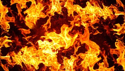 Flames of fire frame background, fire frame mock up template