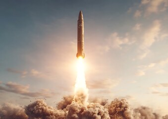 Missile Launch Sunset Sky