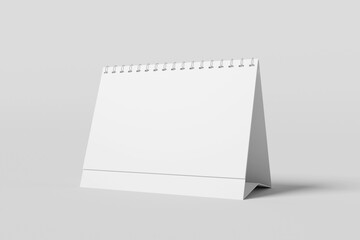 A5 blank desk calendar 3D Rendering