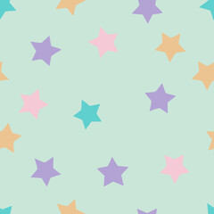 Obraz premium seamless polka dot star pattern stars filled 