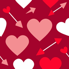 seamless valentine hearts pattern   different hear.svg