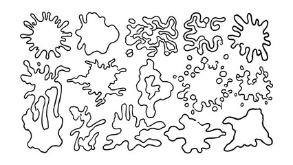 Creative Ink Drop Shapes for Branding and Modern Design