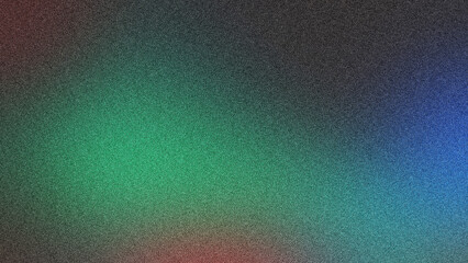 Abstract gradient of vibrant colors transitions across the grainy speckled texture for a creative artistic background.