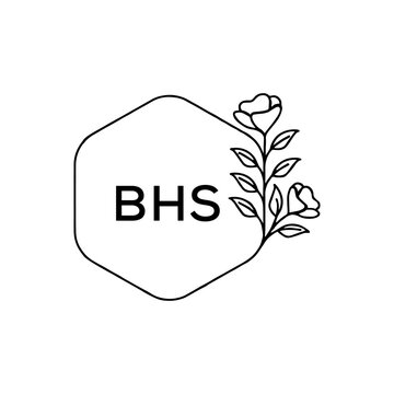 BHS creative minimalist letter logo.