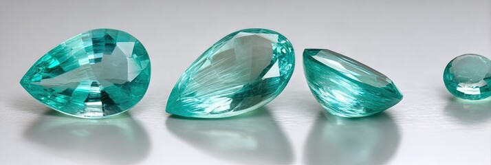 Fototapeta premium paraiba tourmaline gemstones, photo,