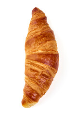 Plain Croissant, Isolated on White Background