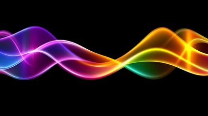 Abstract colorful wavy lines (7)