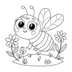 bee coloring book for kids