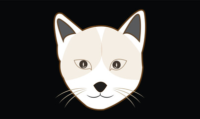 Cat cute emoji icon vector image.