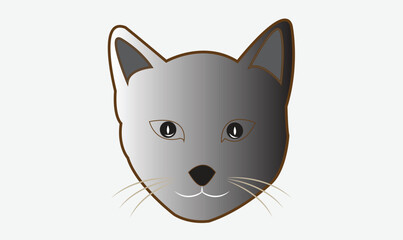 Cat cute emoji icon vector image.