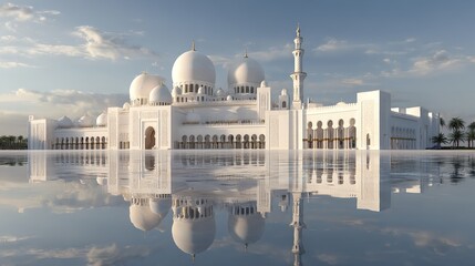 Grandeur Revealed Sheikh Zayed Mosque s Majestic Architecture and Serene Reflection in Abu Dhabi