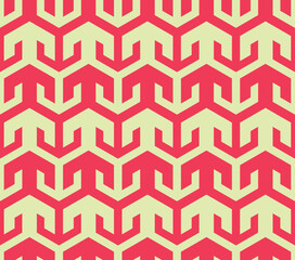 Abstract seamless geometric pattern with arrows and hexagonal shapes -vector eps8