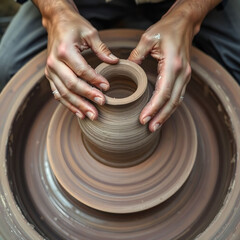 Fototapeta premium potter at work